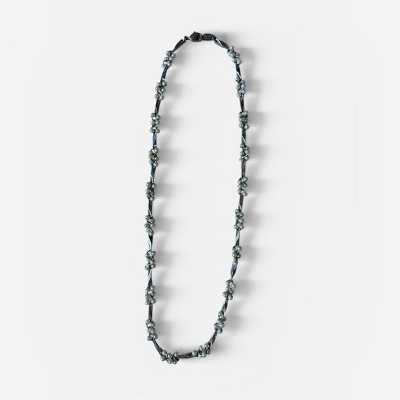 Jewelry - Handcrafted Gray Pearl Bead Necklace - Women Jewelry